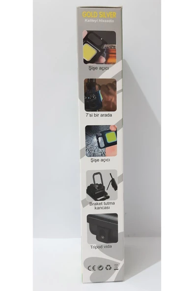 renkli çiçekler USB Mıknatıslı Tripotlu Anahtarlık ve Çalışma Feneri Kamp Feneri Çok Amaçlı Fener - Resim 5