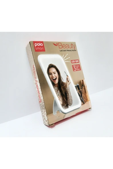 renkli çiçekler Led Işıklı Makyaj Aynası ürün görseli 1