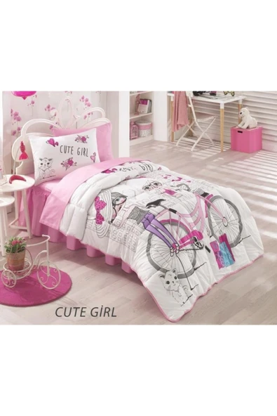 Kristal Ranforce Tek Kişilik Uyku Seti Genç Kız Odası Girl Fashion Ece - 2