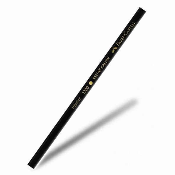 Faber-Castell 1700 Kurşun Asetat Kalemi Siyah 12 Adet - Resim 2