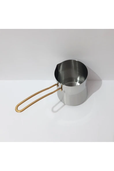 renkli çiçekler Çelik Sütlük Çok Amaçlı Çelik Cezve - Resim 4