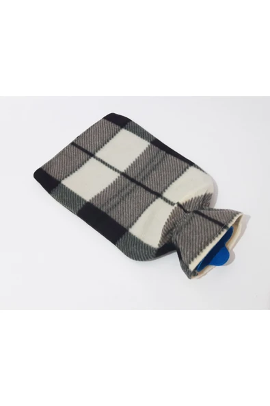 renkli çiçekler Desenli kılıflı 2 lt sıcak su torbası, şık ve rahatlatıcı tasarım - Resim 4