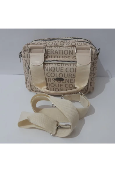 renkli çiçekler Kadın Çanta Omuz Askılı Kullanışlı Kadın Çantası - Resim 4