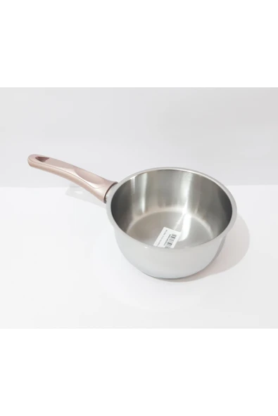 renkli çiçekler 16 CM Tabanlı Derin Paslanmaz Çelik Tava Süt Çorba Yemek Isıtma ve Pişirme Tavası Sos Tava - 3