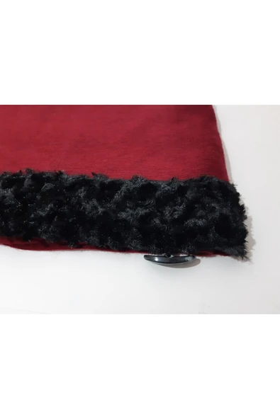 renkli çiçekler Kırmızı Renk Kadın Şal - Resim 5