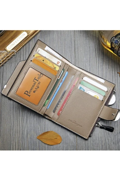 renkli çiçekler Erkek Cüzdan Yeni Rahat Kullanışlı Hakiki Deri Erkek Cüzdanı - Resim 3