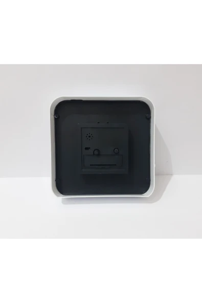 renkli çiçekler Masa Saat 15x15x4 CM Desenli Kare Masa Saati - Resim 5