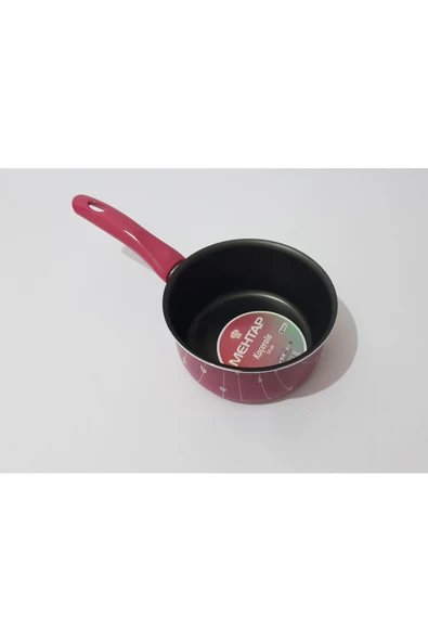 renkli çiçekler 14 Cm Derin Teflon Tava Süt Çorba Yemek Isıtma Pişirme Tavası - 2