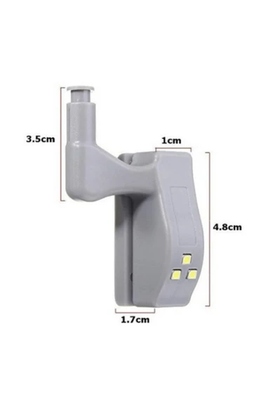 renkli çiçekler 2 Adet Gardrop Dolap Içi Led Aydınlatıcı Menteşe Işığı - 5