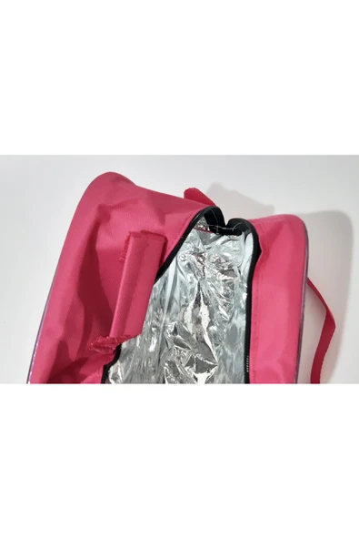 renkli çiçekler Beslenme Çanta Kız Çocuk Okul Beslenme Çantası Termoslu Çanta Gıda Çantası - 6