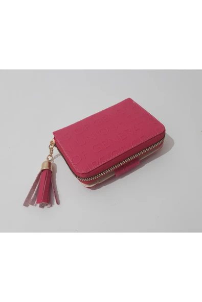 renkli çiçekler Kadın Cüzdan Kullanışlı Pembe Renk Kadın Cüzdanı - Resim 7