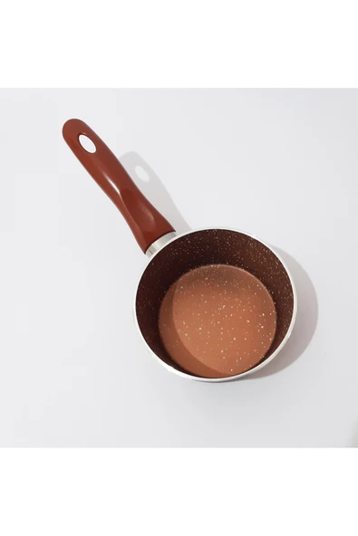 renkli çiçekler 14 CM Derin Granit Tava Süt Çorba Yemek Isıtma Yumurta Haşlama Sos ve Pişirme Tavası - 7