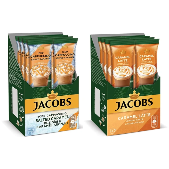 Jacobs Iced Cappuccino ve Caramel Latte 2 li Karma Paket ürün görseli 1
