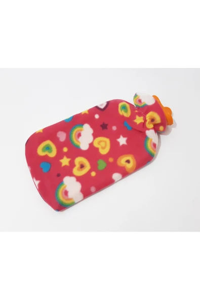 renkli çiçekler Desenli Kılıflı 2 LT Sıcak Su Torbası - Resim 3