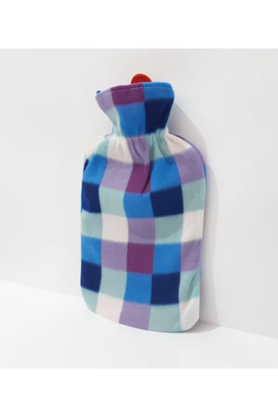 renkli çiçekler Desenli Kılıflı 2 LT Sıcak Su Torbası - Resim 5