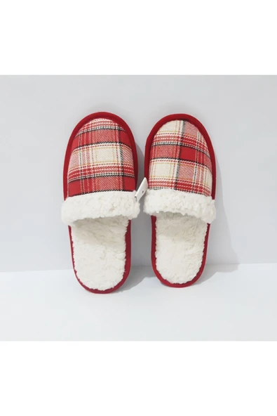 renkli çiçekler Kadın Terlik Sezon ev Terliği Kırmızı Renk Terlik Kadın Terliği - Resim 2