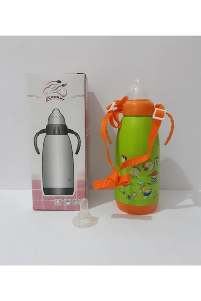 renkli çiçekler Biberon Sevimli Karikatür Desenli Bebekler Için Termoslu Biberon ürün görseli