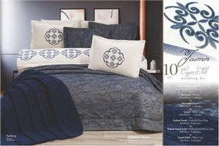 Bella Home 10 Parça Jasmin Çeyiz Seti - Mavi