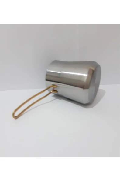 renkli çiçekler Çelik Sütlük Çok Amaçlı Çelik Cezve - Resim 5