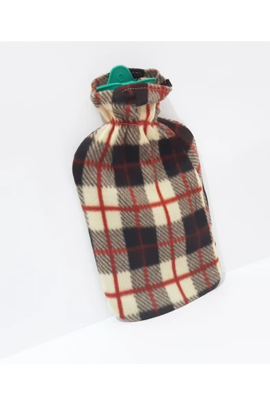 renkli çiçekler Renkli Desenli 2 LT Sıcak Su Torbası, Yumuşak Kılıf ile Konforlu Isınma - Resim 2