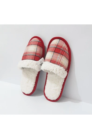 renkli çiçekler Kadın Terlik Sezon ev Terliği Kırmızı Renk Terlik Kadın Terliği - Resim 3