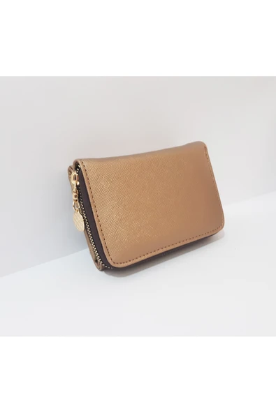 renkli çiçekler Kadın Cüzdan 13.5x9x4 CM Kullanışlı Kahverengi Kadın Cüzdanı - Resim 7