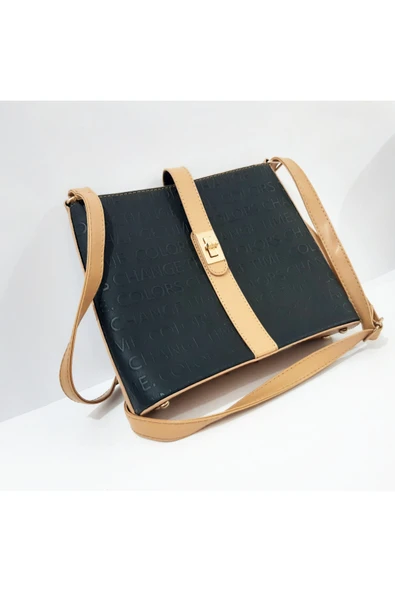 renkli çiçekler Kadın Çanta 25x21 CM Kadın Çantası ürün görseli