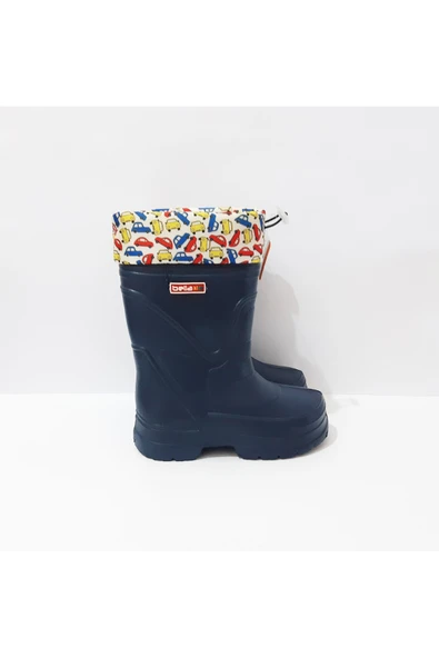 renkli çiçekler Çocuk Çizme Erkek Yağmur Çizmesi - Resim 7