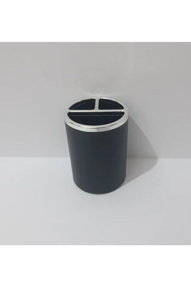 renkli çiçekler Kalemlik Yuvarlak Siyahi Renk Kalem Kutusu Ev Ofis Için - 3