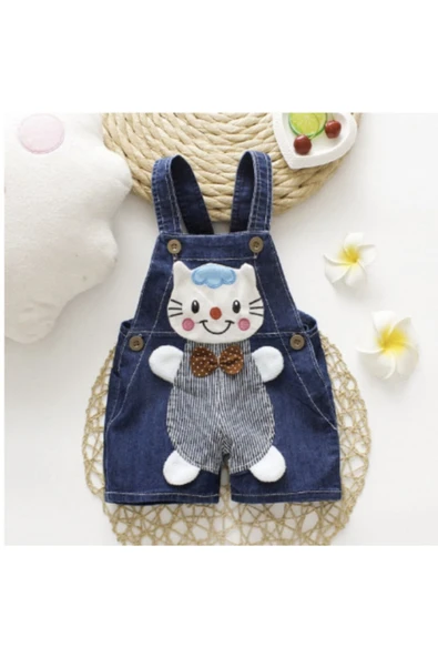 renkli çiçekler Çocuk Bebek Erkek Giyim Kısa Pantolon Erkek Pantolon Kot Şort Tulum