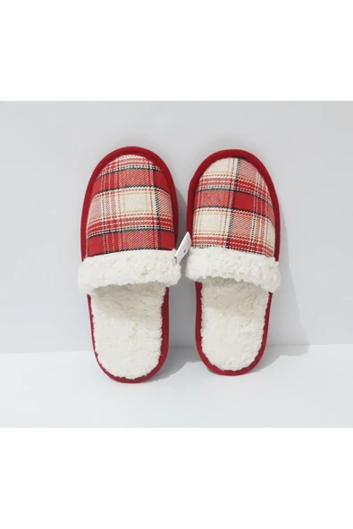 renkli çiçekler Kadın Terlik Sezon ev Terliği Kırmızı Renk Terlik Kadın Terliği - Resim 7