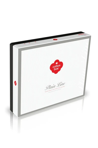 Cotton Box Plain Çift Kişilik Nevresim Takımı Sooty Gri - 5