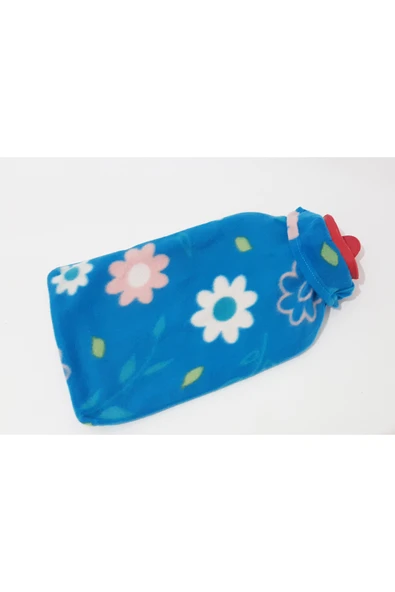renkli çiçekler Renkli Desenli 2 LT Sıcak Su Torbası, Yumuşak Kılıflı ve Konforlu Isıtıcı - Resim 2