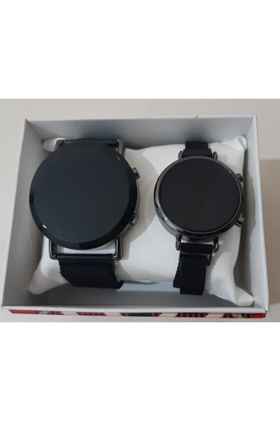 renkli çiçekler Bayan Erkek Led Kol Saati Eşli Saat - 2