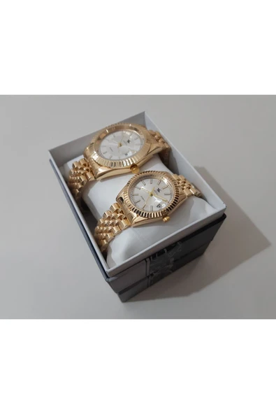 renkli çiçekler Kadın Erkek Eşli Saat Kol Saati - 2