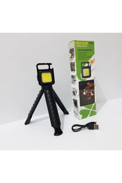 renkli çiçekler USB Mıknatıslı Tripotlu Anahtarlık ve Çalışma Feneri Kamp Feneri Çok Amaçlı Fener ürün görseli 1