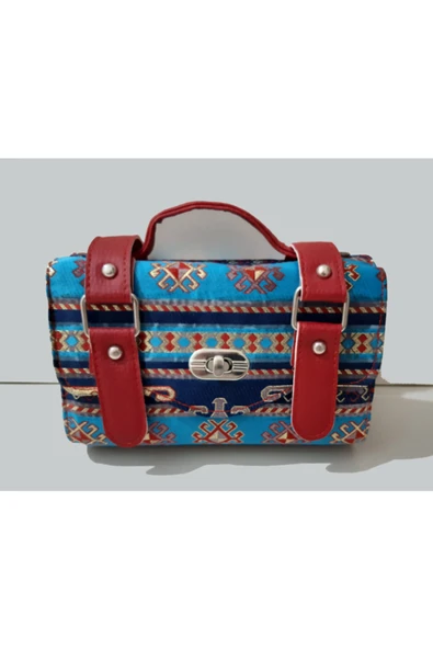 renkli çiçekler Kadın Çanta Askılı Cüzdanlı Kadın Çantası ürün görseli