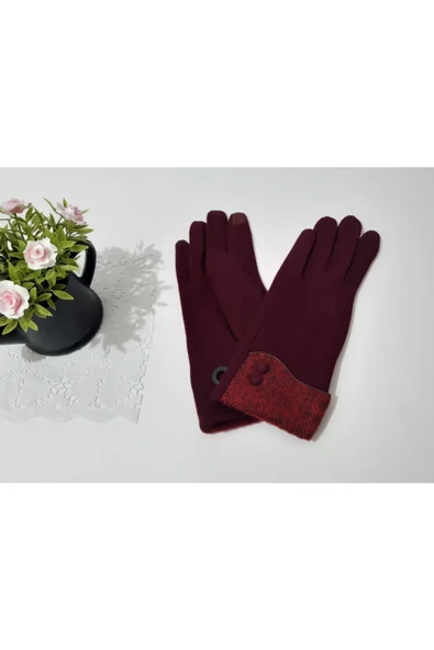 renkli çiçekler Kadın Eldiven Dokunmatik Ekran Eldiven ürün görseli 1