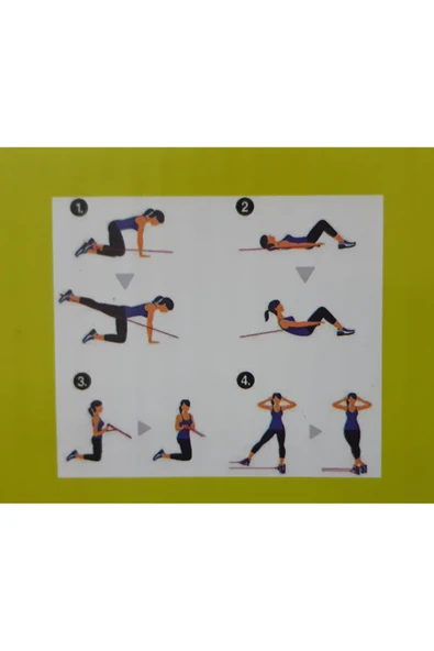 renkli çiçekler Bacak Basen Çalıştırma Bandı Band Set - Resim 5