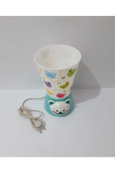 renkli çiçekler Abajur Çocuk Odası Için Sevimli Karikatür Desenli Abajur Lamba - Resim 2