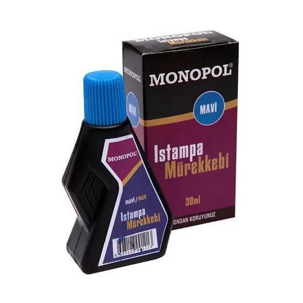 Monopol Istampa Mürekkebi Mavi 30ml - Resim 2