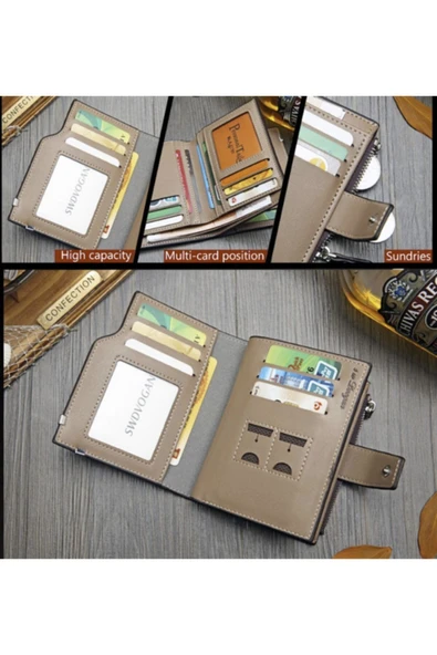 renkli çiçekler Erkek Cüzdan Yeni Rahat Kullanışlı Hakiki Deri Erkek Cüzdanı - Resim 4