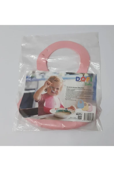 renkli çiçekler Bebek Mama Önlüğü Silikon Önlük - Resim 2