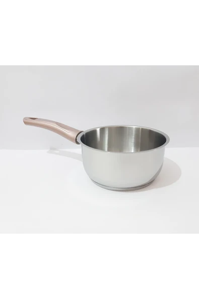 renkli çiçekler 16 CM Tabanlı Derin Paslanmaz Çelik Tava Süt Çorba Yemek Isıtma ve Pişirme Tavası Sos Tava