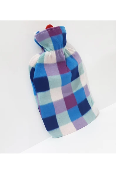 renkli çiçekler Desenli Kılıflı 2 LT Sıcak Su Torbası - Resim 2