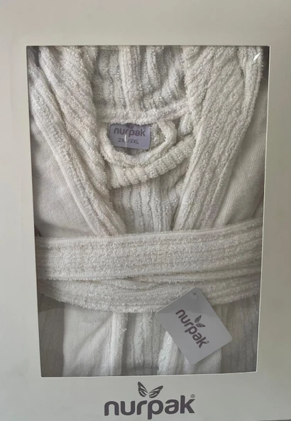 NURPAK %100 PAMUK TEK BORNOZ