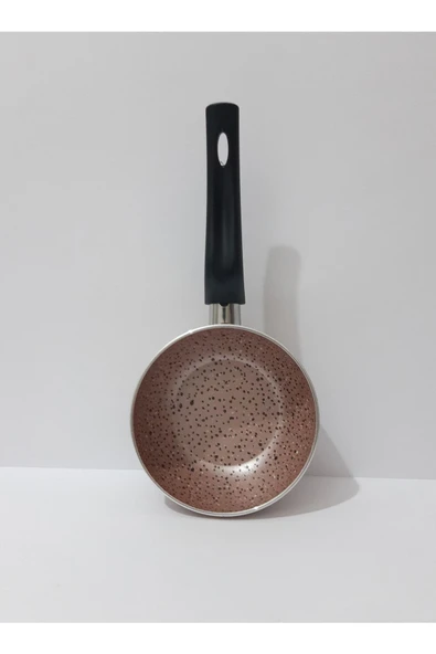 renkli çiçekler 12 Cm Derin Çorba Süt Yemek Isıtma Ve Sos Tavası Granit Mini Tava Ev Ofis Için - 3