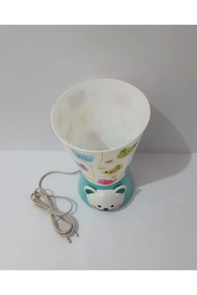 renkli çiçekler Abajur Çocuk Odası Için Sevimli Karikatür Desenli Abajur Lamba - Resim 7