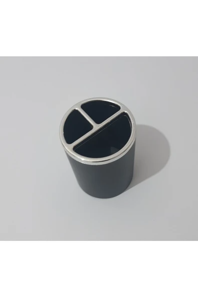 renkli çiçekler Kalemlik Yuvarlak Siyahi Renk Kalem Kutusu Ev Ofis Için