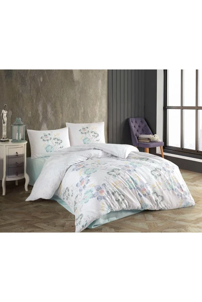 Kristal Çift Kişilik Ranforce Nevresim Takımı Gelincik